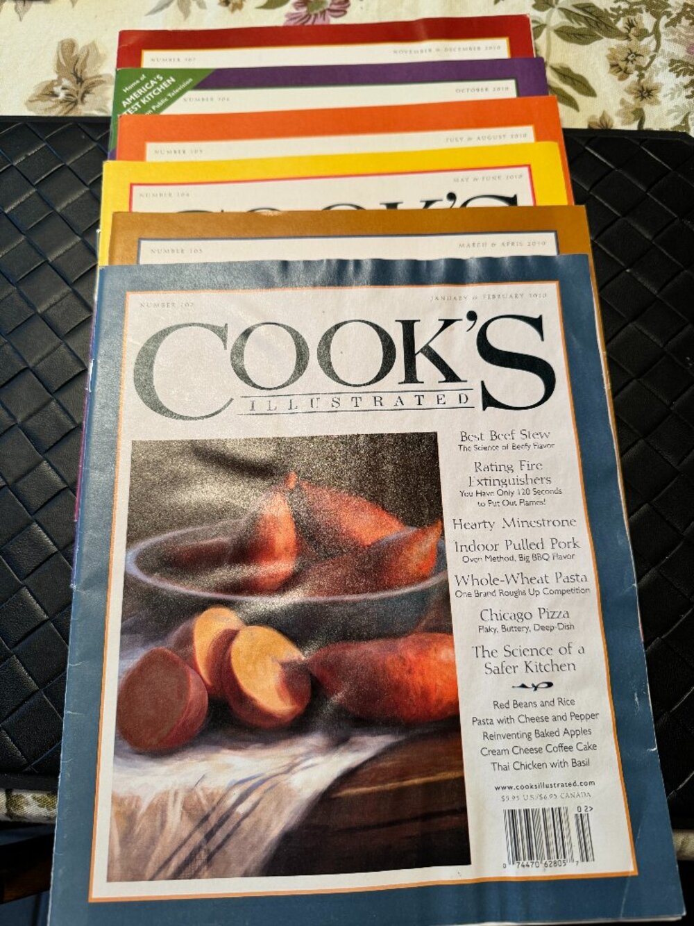 Lot of 6 Cooks Illustrated Magazine from 2010